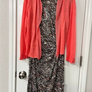 Women’s Zozo Dress Small and Matching Shrug Sweater Medium